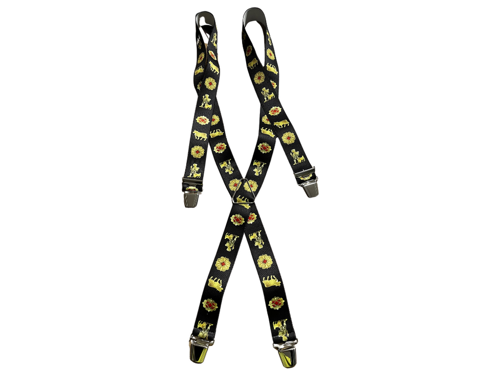 Bretelle Stile Appenzellese con Mucche e Pastori - Caola