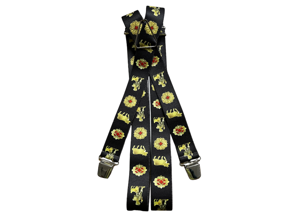 Bretelle Stile Appenzellese con Mucche e Pastori - Caola