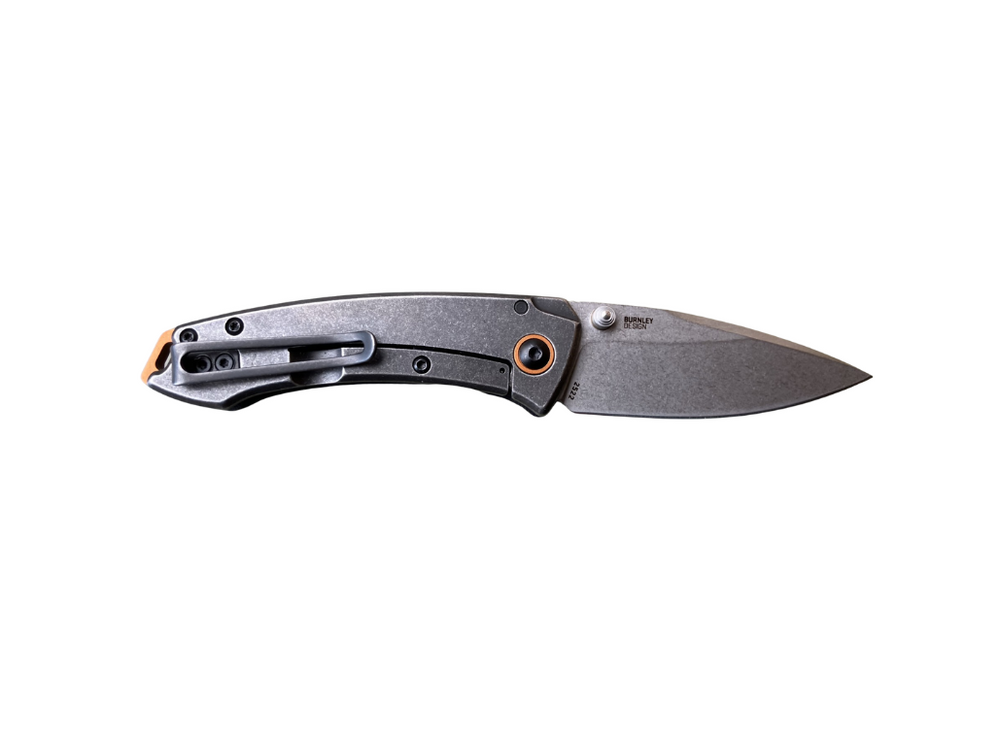 Coltello pieghevole CRKT Tuna Compact con lama in acciaio e manico in G10 e acciaio inox, compatto ed elegante con clip