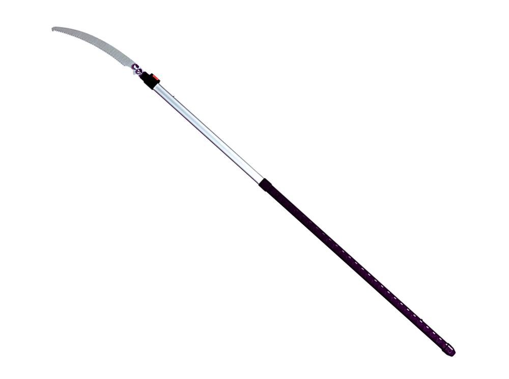 Sega telescopica FELCO 682 con lama curva da 330 mm, prolunga fino a 3,4 metri, ideale per potatura professionale.