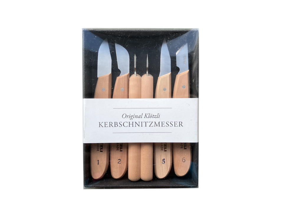 Set di 6 sgorbie Klôtzli