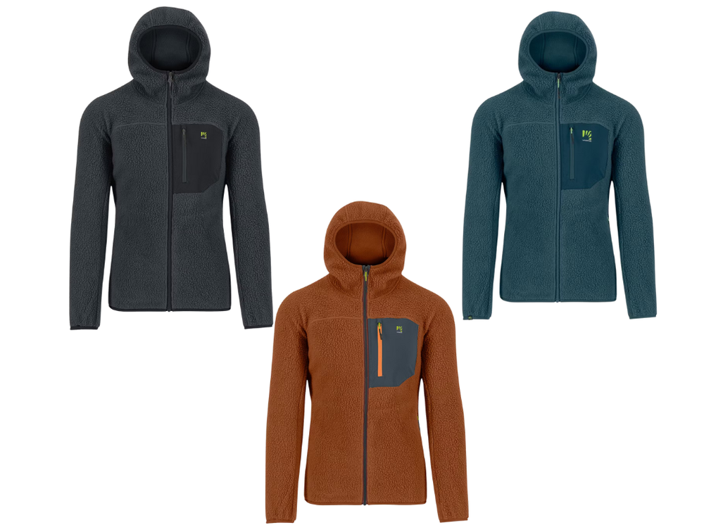 Karpos Moiazza Retrò Hoodie Fleece in stile vintage anni '80  e tre colorazioni