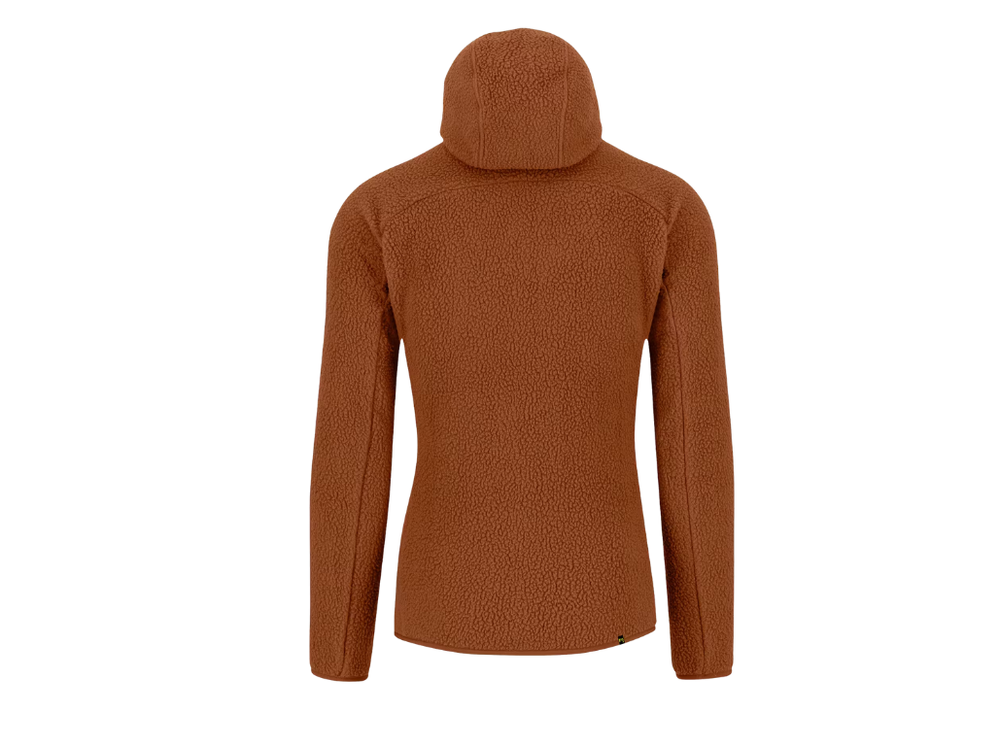 Karpos Moiazza Retrò Hoodie Fleece in stile vintage anni '80  color Mohagany immagine posteriore
