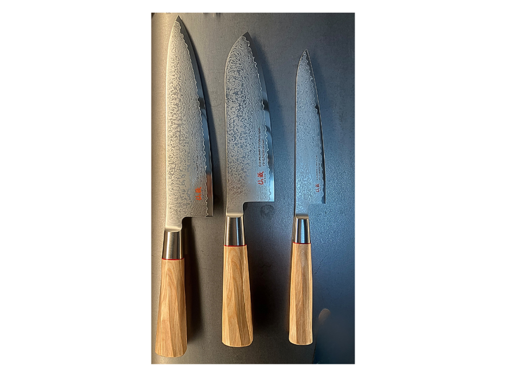 Tris di coltelli giapponesi Senzo