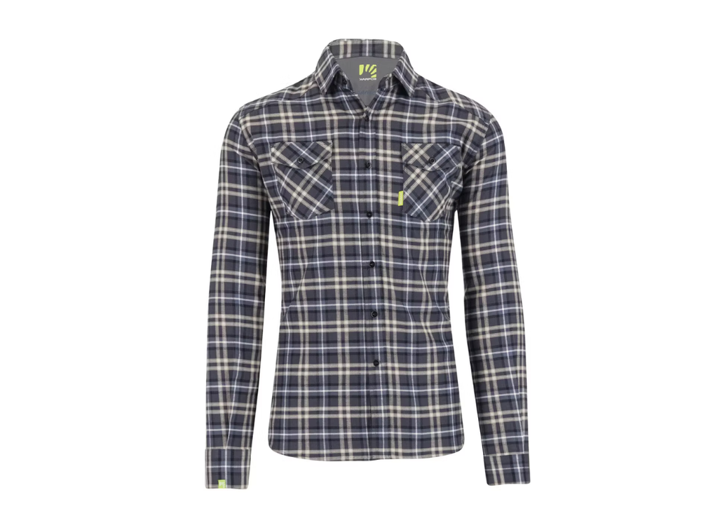 Martora Winter Shirt – vista frontale, camicia outdoor in cotone biologico