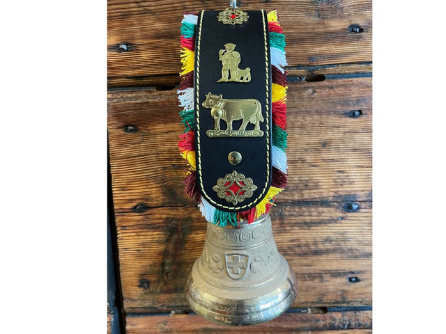 Campana in bronzo 118 mm Ø con collarino a frangette - Caola