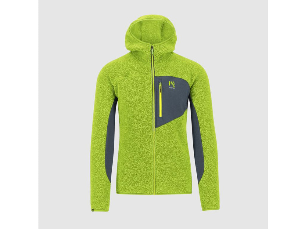 Felpa funzionale  Hoodie Fleece Limegreen- KARPOS - Caola