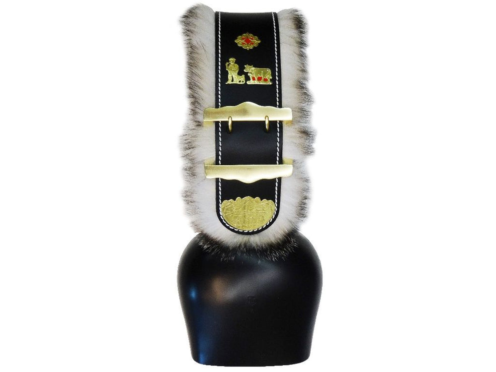 Campana Svizzera in acciaio con collare in pelo di tasso - Caola