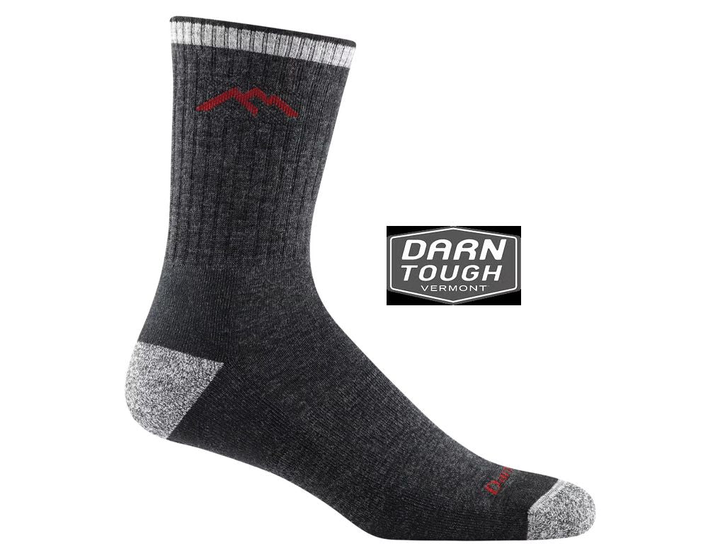 Chaussettes Hiker Micro Crew Midweight noires Darn Tough