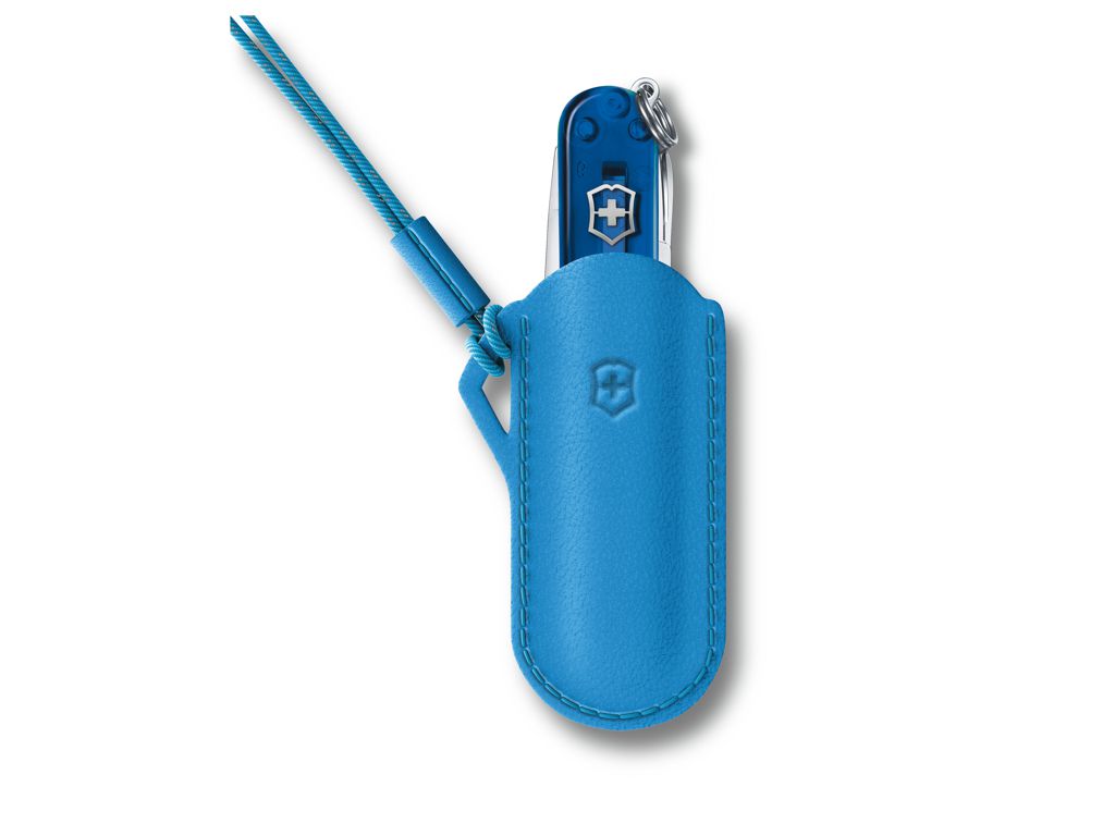 Fodero in pelle blu VICTORINOX 4.0670.2