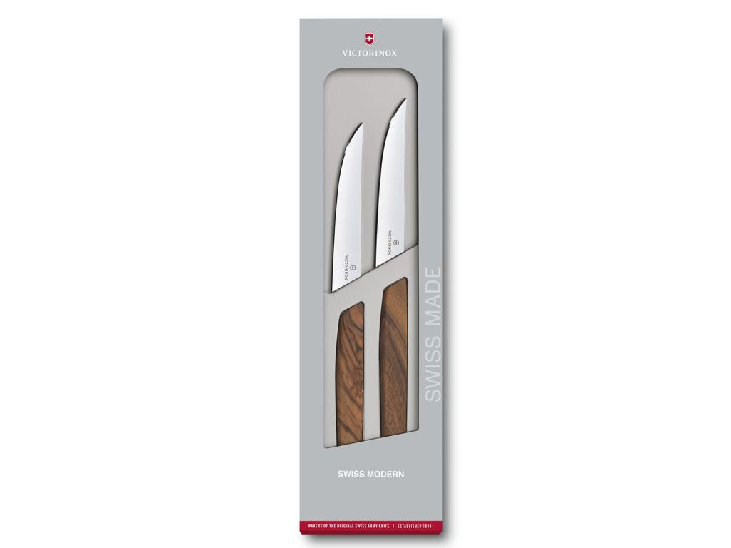 Coffret de 2 couteaux à steak Swiss Modern, VICTORINOX 6.9000.12