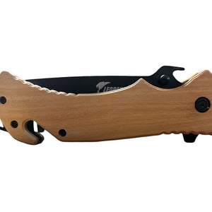 Coltello da Tasca Pompiere 12.5 cm - Teak