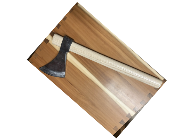Scure da lancio BR Rinaldi Art. 318 con testa in acciaio e manico in legno da 45 cm per throwing axe.