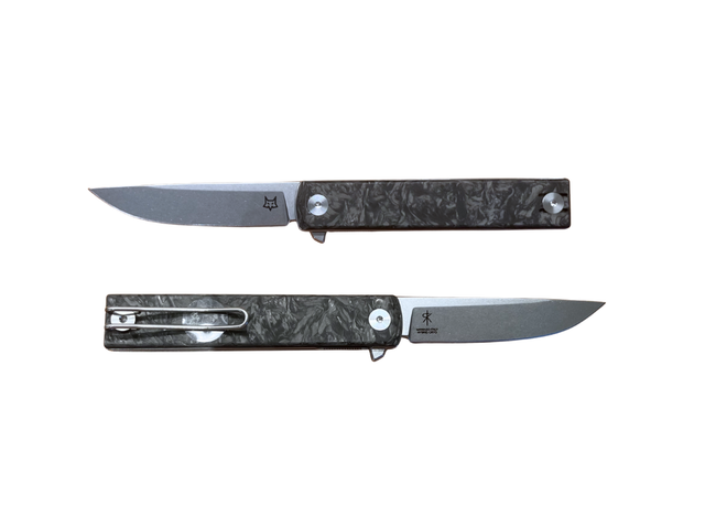 Fox Knives Chnops Heritage coltello chiudibile manico Dark Matter nero