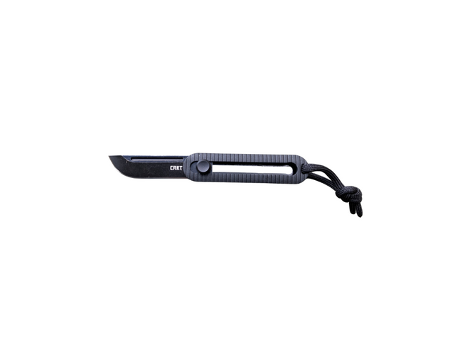Coltello CRKT KatanaX manuale OTF con lama in acciaio D2 finitura stonewash e manico in Grivory leggero.