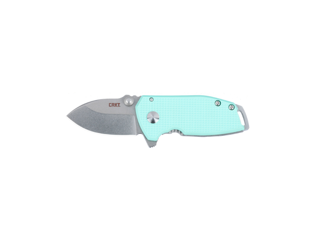 Coltello pieghevole CRKT Squid Compact Blue con lama in acciaio D2 e manico G10 blu aperto