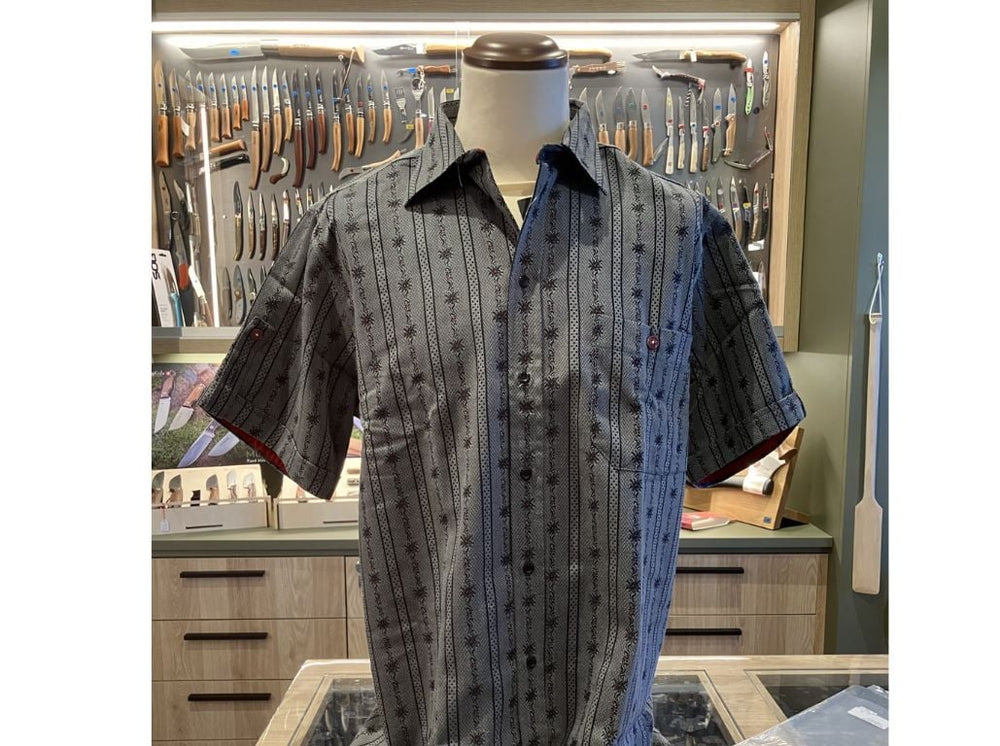 Camicia Edelweiss manica corta antracite