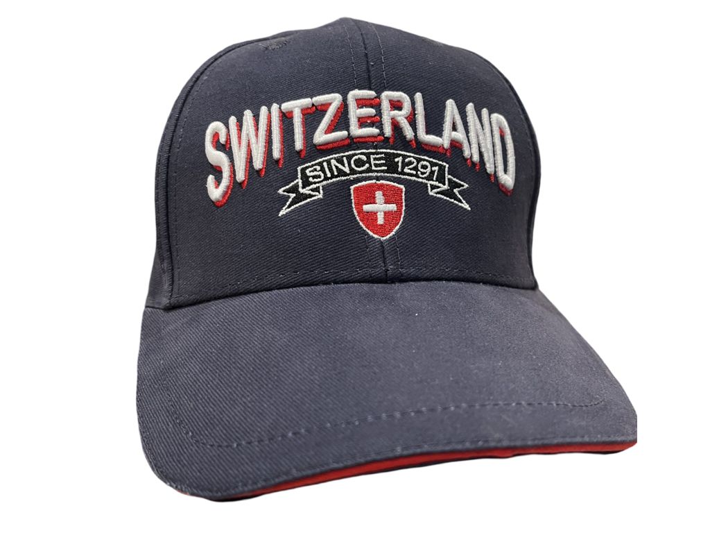 Cappellino Marine Ricamato Switzerland 3D