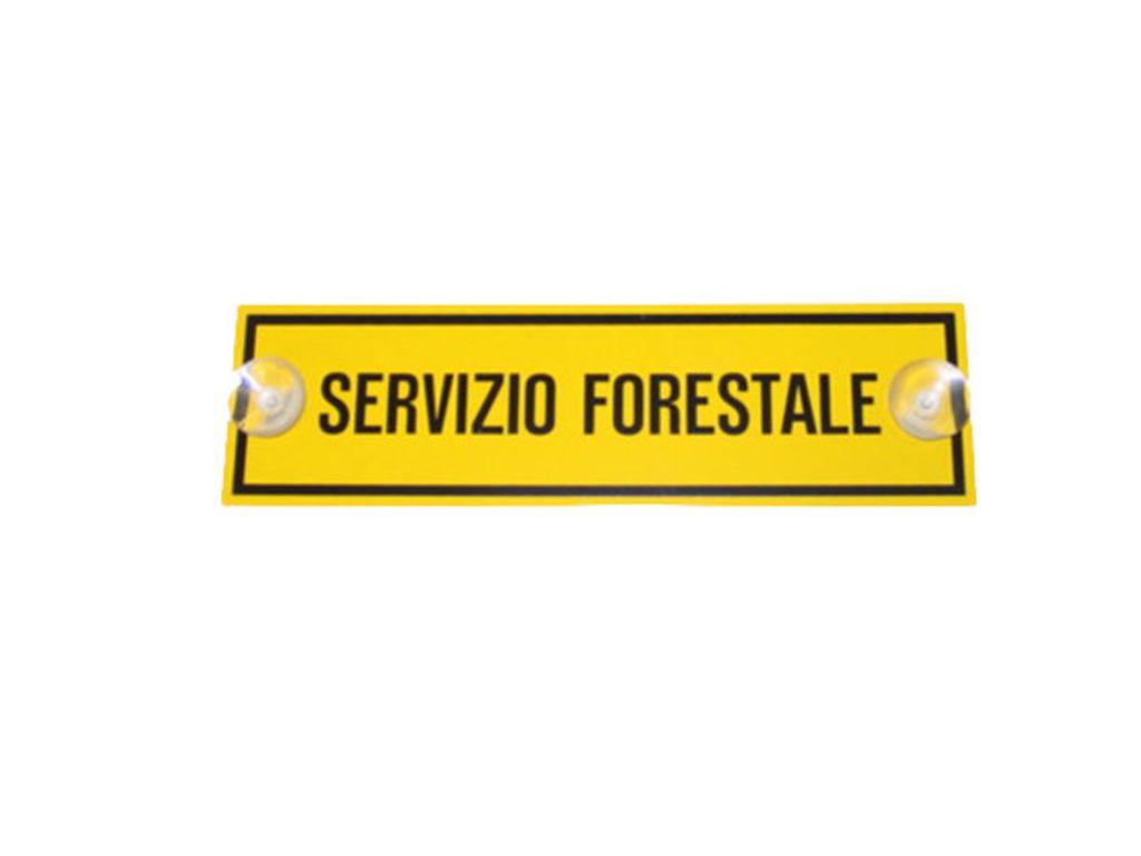 Cartello servizio forestale