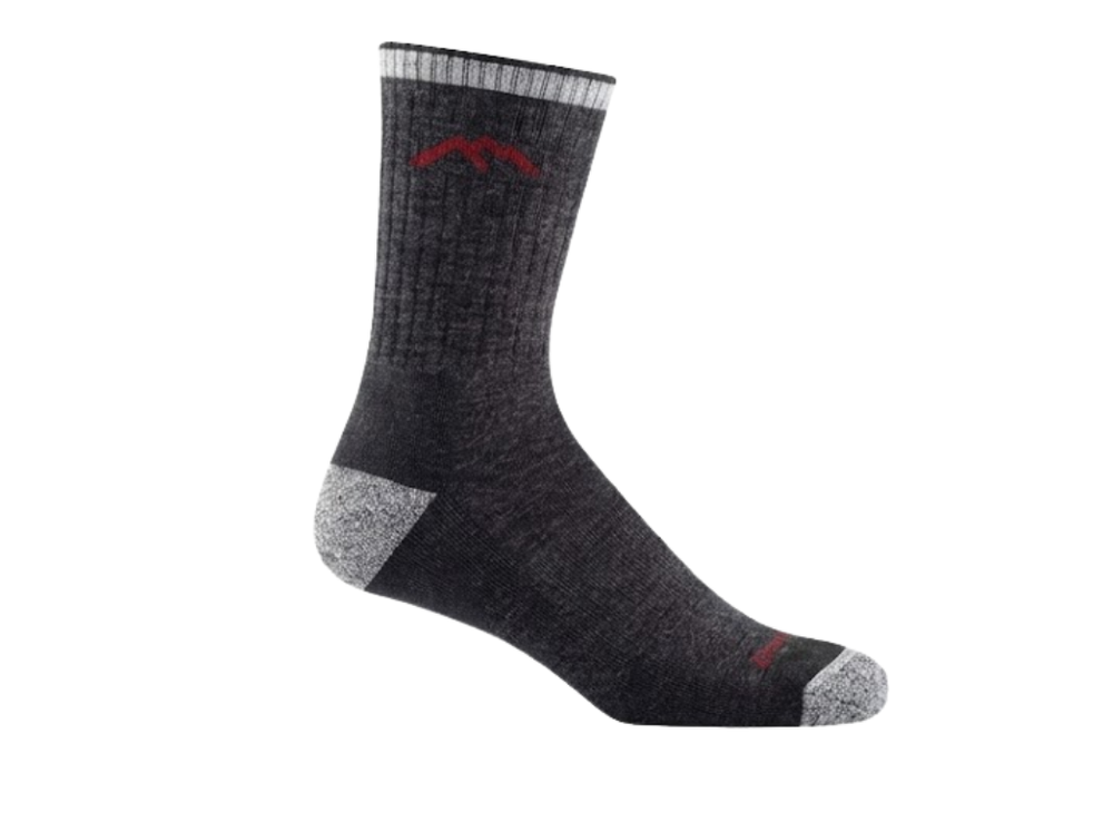Calze da trekking da uomo Hiker Micro Crew in lana Merino grigio antracite 