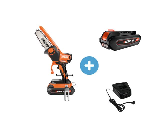 ECHO DHS-3006 sega a batteria 56V con barra 15 cm, batteria LBP-56V125 e caricatore LCJQ-560