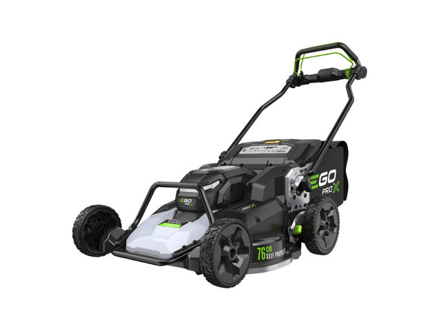 Rasatore elettrico EGO LMX7600SP 76cm con carrello e cesto 90L.