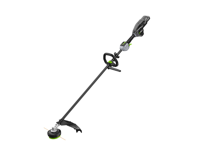 Decespugliatore EGO STX4500 professionale a batteria con testa Rapid Reload e albero in carbonio.