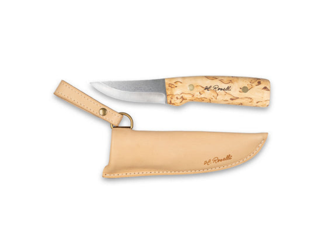 Coltello artigianale finlandese Roselli con lama in acciaio al carbonio