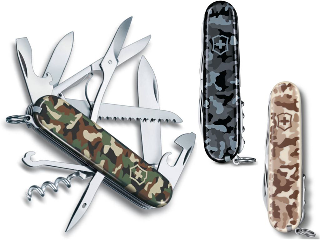 Huntsman Victorinox Camouflage - Classique, Désert et Marine