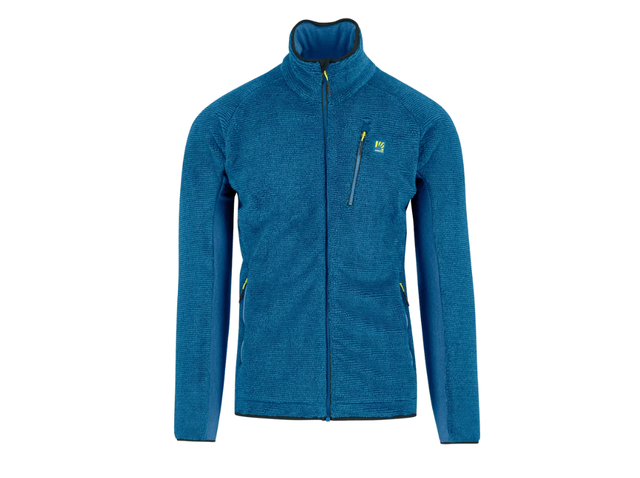 Vertice Fleece Karpos, pile termico bicolore con inserti elasticizzati, traspirante e caldo, perfetto per l’inverno