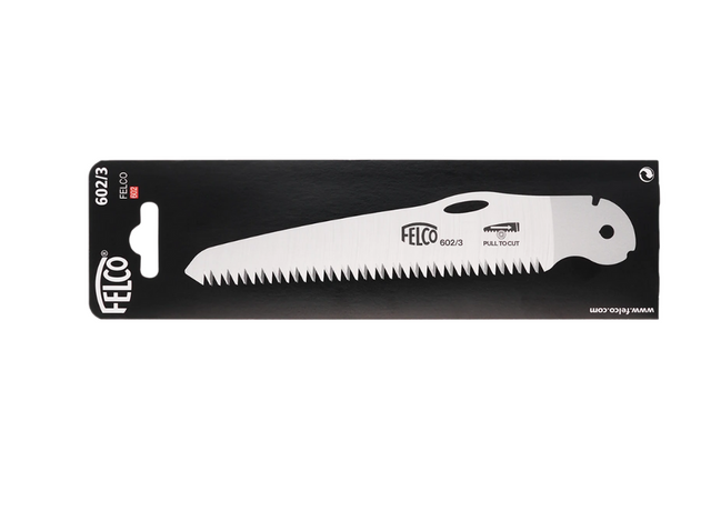 Lama di ricambio Felco 602/3 da 160 mm per sega pieghevole, resistente e precisa.