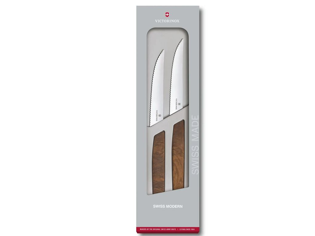 Set di 2 coltelli da bistecca Swiss Modern, VICTORINOX 6.9000.12