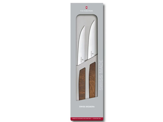 Set di 2 coltelli da bistecca Swiss Modern, VICTORINOX 6.9000.12