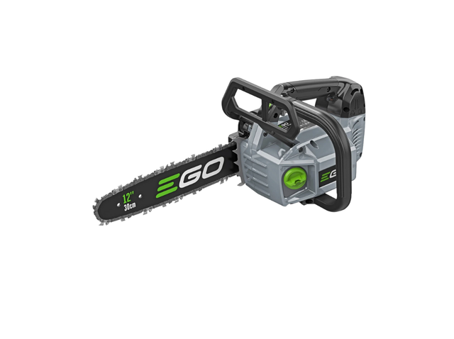 Motosega a batteria EGO CSX3000 Tophandle per potatura professionale con supporto batteria

