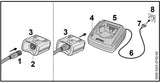 Câble de connexion pour batteries STIHL AR L