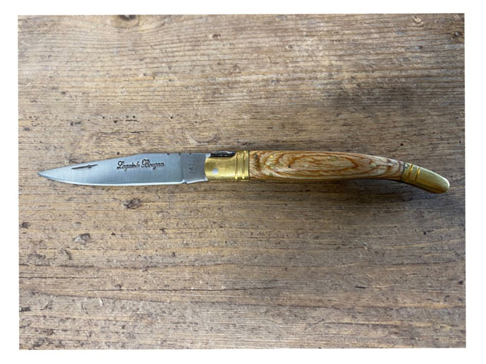 Laguiole Bougna con manico in legno chiaro - Caola