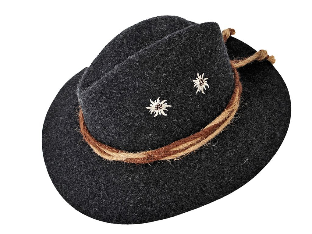 Cappello in lana decorato con stelle alpine