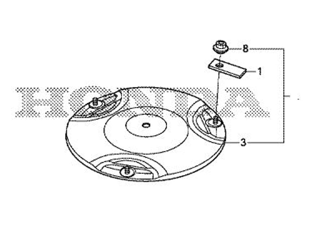 Kit disco porta lame per robot tosaerba HONDA Miimo