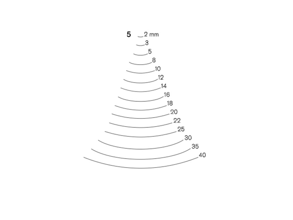 Gouge Pfeil no. 5 / 20 mm