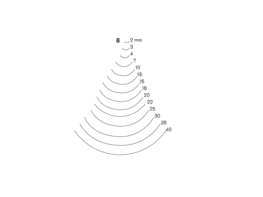 Gouge Pfeil no. 8 / 18 mm