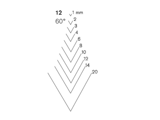 Sgorbia Pfeil no. 12 / 6mm