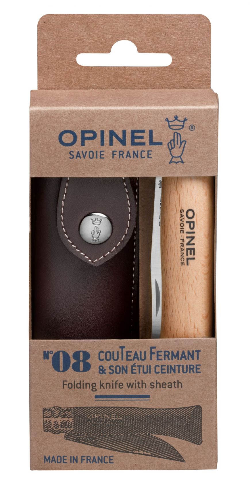 Opinel Tradition Inox N°08 avec étui